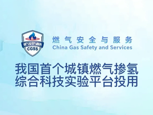 我国首 个城镇燃气掺氢综合科技实验平台投用